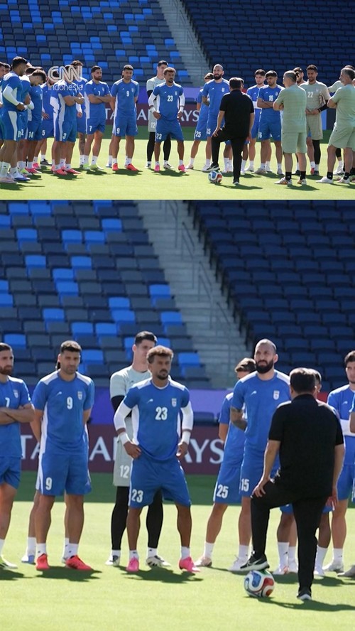 Suasana Latihan Timnas Iran Jelang Laga vs Belgia Grup D Piala Dunia 2026