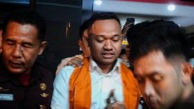 Anggota DPRD Sleman, Raudi Akmal (RA) sebagai tersangka dugaan kasus korupsi dana hibah pariwisata tahun 2020.