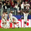 Soccer Football - FIFA World Cup 2026 - Group J - Austria v Jordan - San Francisco Bay Area Stadium, Santa Clara, California, U.S. - June 16, 2026 Jordan's Abdallah Nasib celebrates with teammates after Ali Olwan scores their first goal IMAGN IMAGES