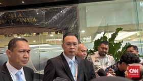 Direktur Jenderal Imigrasi, Hendarsam Marantoko saat ditemui usai pelantikan pimpinan tinggi pratama di Ditjen Imigrasi, Jakarta, Senin (22/6).