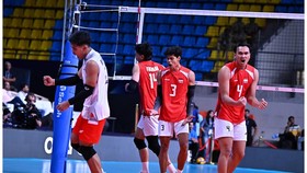Timnas Voli Indonesia melawan Qatar di AVC Men's Volleyball Cup 2026. (Dok. Volleyball World)