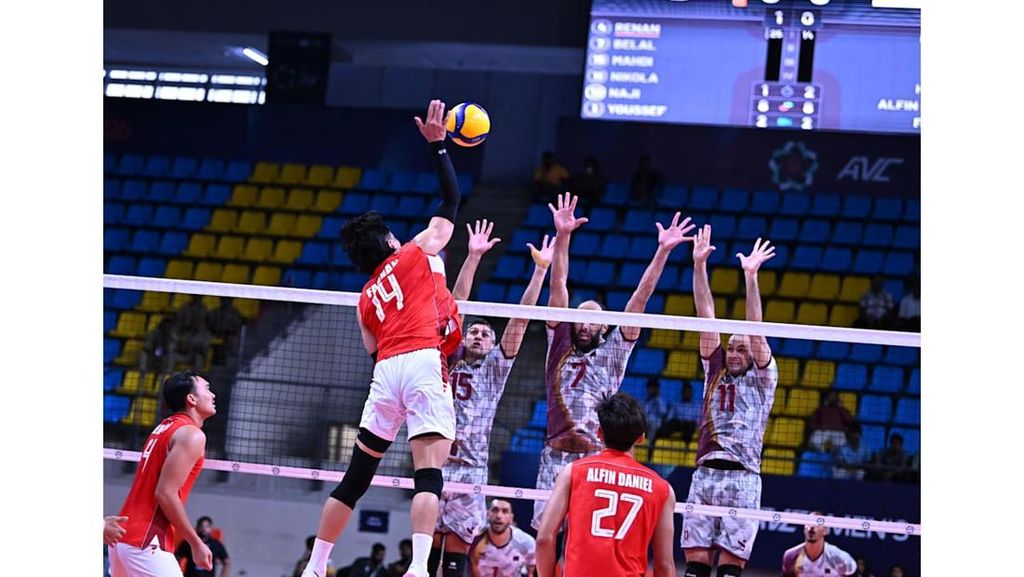 Klasemen AVC Men's Cup 2026 usai Indonesia Bungkam Qatar