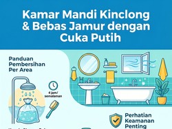 Cukup Pakai Cuka, Kerak dan Jamur di Kamar Mandi Bisa Hilang