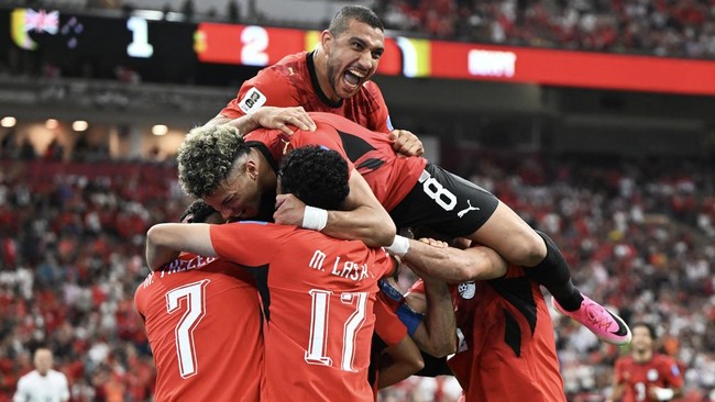 Timnas Mesir menghajar Selandia Baru di Piala Dunia 2026.