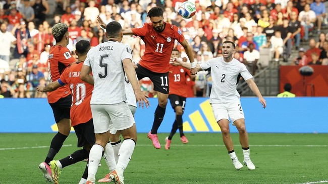 Timnas Mesir menghajar Selandia Baru di Piala Dunia 2026.