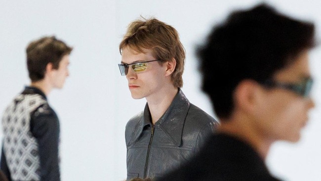 Koleksi Prada Spring/Summer 2027 di Milan Men's Fashion Week, Italia, Minggu (21/6).