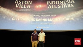 Indonesia All Stars vs Aston Villa. CNNIndonesia/Askar Fatih Robbani