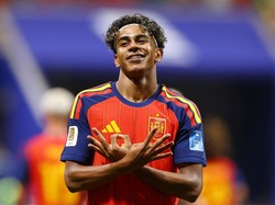 Soccer Football - FIFA World Cup 2026 - Group H - Spain v Saudi Arabia - Atlanta Stadium, Atlanta, Georgia, U.S. - June 21, 2026 Spain's Lamine Yamal celebrates scoring their first goal REUTERS/Claudia Greco     TPX IMAGES OF THE DAY