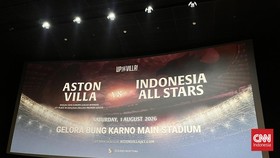 Aston Villa vs Indonesia All Stars. CNNIndonesia/Askar Fatih Robbani