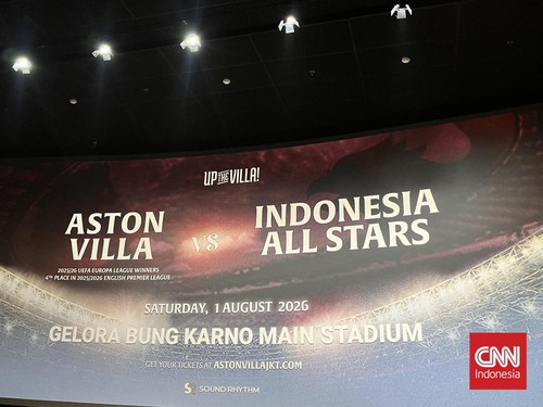 Aston Villa vs Indonesia All Stars. CNNIndonesia/Askar Fatih Robbani