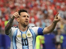 Soccer Football - FIFA World Cup 2026 - Group J - Argentina v Austria - Dallas Stadium, Arlington, Texas, U.S. - June 22, 2026 Argentina's Lionel Messi celebrates scoring their first goal REUTERS/Kai Pfaffenbach