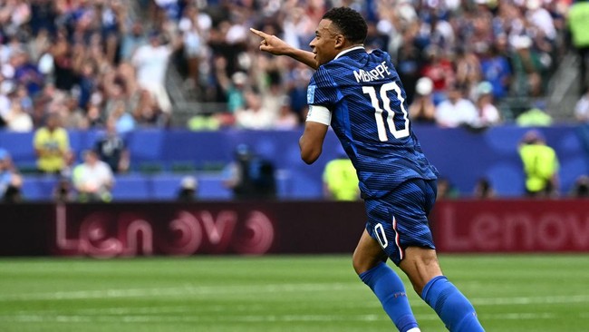 Kylian Mbappe membawa Prancis unggul 1-0 atas Irak di Piala Dunia 2026.