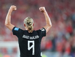 Soccer Football - FIFA World Cup 2026 - Group I - Norway v Senegal - New York/New Jersey Stadium, East Rutherford, New Jersey, U.S. - June 22, 2026
Norway's Erling Haaland celebrates scoring their third goal IMAGN IMAGES via Reuters/Vincent Carchiet