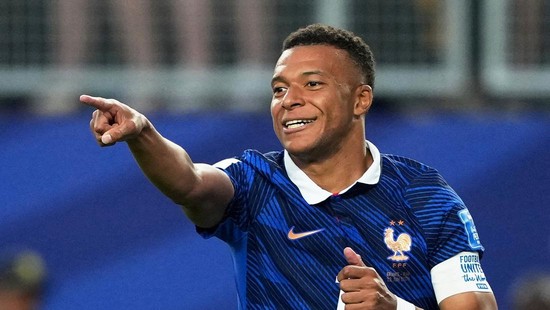 Soccer Football - FIFA World Cup 2026 - Group I - France v Iraq - Philadelphia Stadium, Philadelphia, Pennsylvania, U.S. - June 22, 2026 France's Kylian Mbappe celebrates scoring their second goal IMAGN IMAGES via Reuters/James Lang     TPX IMAGES OF