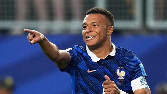 Soccer Football - FIFA World Cup 2026 - Group I - France v Iraq - Philadelphia Stadium, Philadelphia, Pennsylvania, U.S. - June 22, 2026 France's Kylian Mbappe celebrates scoring their second goal IMAGN IMAGES via Reuters/James Lang     TPX IMAGES OF