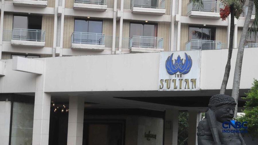 Suasana bangunan Hotel Sultan di Blok 15 Kawasan Gelora Bung Karno (GBK), Jakarta, Selasa (23/6/2026).