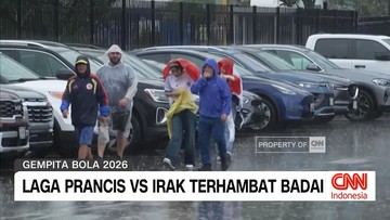 VIDEO: Laga Prancis vs Irak Terhambat Badai