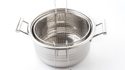 5 Panci Deep Fryer Kecil Multifungsi Stainless Steel Anti Lengket dan Tahan karat