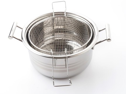 5 Panci Deep Fryer Kecil Multifungsi Stainless Steel Anti Lengket dan Tahan karat