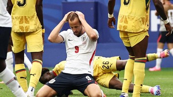 Soccer Football - FIFA World Cup 2026 - Group L - England v Ghana - Boston Stadium, Foxborough, Massachusetts, U.S. - June 23, 2026 England's Harry Kane reacts after he misses a chance to score IMAGN IMAGES via Reuters/Winslow Townson     TPX IMAGES