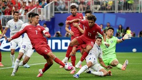 Soccer Football - FIFA World Cup 2026 - Group K - Portugal v Uzbekistan - Houston Stadium, Houston, Texas, U.S. - June 23, 2026 Portugal's Cristiano Ronaldo in action before Abduvohid Nematov scores an own goal and Portugal's fourth REUTERS/Phil Nobl