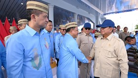 Menteri Dalam Negeri (Mendagri) Muhammad Tito Karnavian menghadiri Puncak Pekan Nasional (PENAS) Petani dan Nelayan XVII Tahun 2026 yang digelar di Sport Center Limboto, Kabupaten Gorontalo, Gorontalo, Rabu (24/6/2026). Kegiatan tersebut dihadiri lan