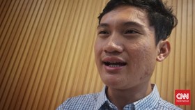 Eks Ketua BEM UGM, Tiyo Ardianto saat ditemui di UC UGM, Sleman, DIY, Kamis (25/6).