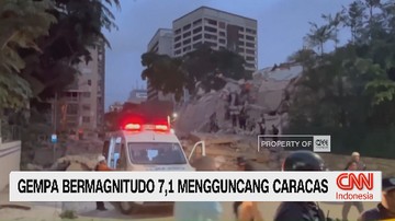 VIDEO: Gempa Bermagnitudo 7,1 Mengguncang Caracas Venezuela