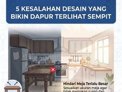 Infografis: 5 Kesalahan Desain yang Bikin Dapur Tampak Sempit dan Sumpek