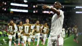 Soccer Football - FIFA World Cup 2026 - Group A - Czech Republic v Mexico - Estadio Azteca, Mexico City, Mexico - June 24, 2026
Mexico's Julian Quinones celebrates scoring their second goal REUTERS/Pedro Nunes     TPX IMAGES OF THE DAY