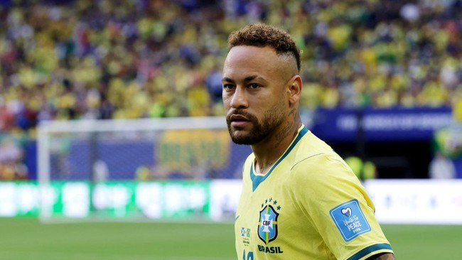 Soccer Football - FIFA World Cup 2026 - Group C - Scotland v Brazil - Miami Stadium, Miami Gardens, Florida, U.S. - June 24, 2026 Brazil's Neymar Jr. before the match REUTERS/Amanda Perobelli
