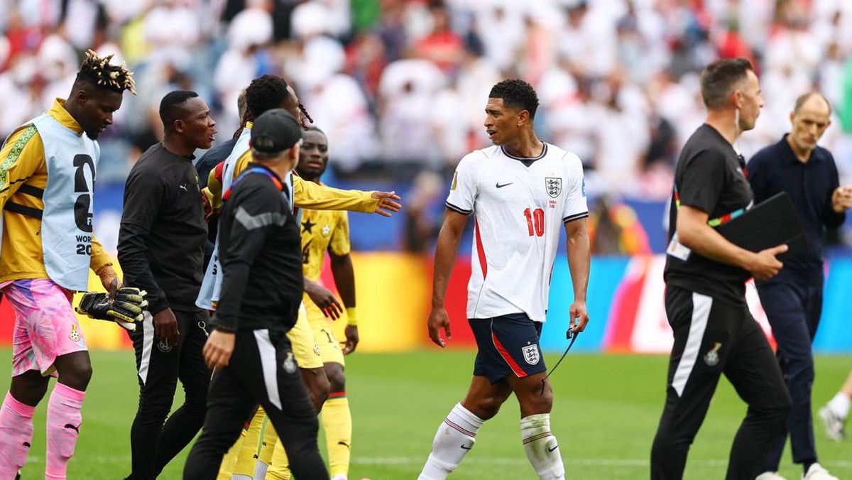 Kenapa Bellingham Tak Dikartu Merah Saat Tutup Mulut Lawan Ghana?