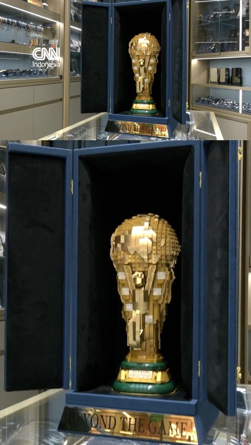 Melihat Replika Lego Trofi Piala Dunia 2026 Bertabur Berlian