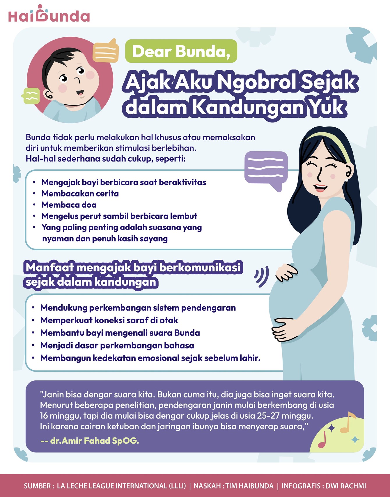 Dear Bunda&comma;&NewLine;Ajak Aku Ngobrol Sejak dalam Kandungan Yuk
