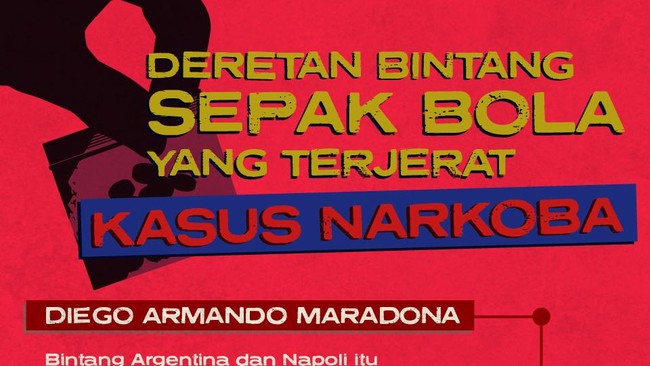INFOGRAFIS: Deretan Bintang Sepak Bola yang Terjerat Kasus Narkoba