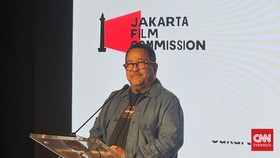 Wakil Gubernur DKI Jakarta Rano Karno dalam acara Peluncuran Jakarta Film Commission di XXI Djakarta Teater, Jakarta Pusat, Jumat (26/6)