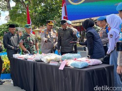 Polda Jambi Musnahkan Sabu-Cartridge Etomidate Pakai Mesin