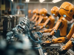 Ngeri! Peran Manusia di Pabrik Otomotif Bakal Digantikan Robot AI
