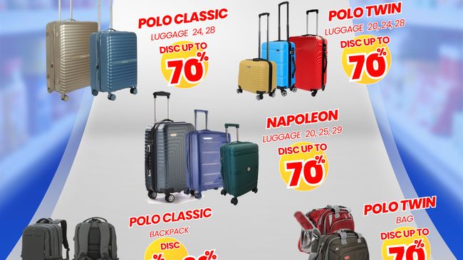 Cari Koper Untuk Liburan Bareng Keluarga? Cek Promo Transmart Full Day Sale
