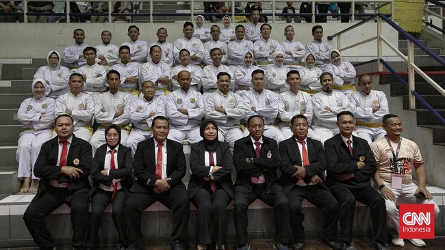 Suasana Pembukaan Kejuaraan Pencak Silat Tingkat Nasional Piala Presiden 2026 di Padepokan Pencak Silat TMII, Jakarta, Jumat, (26/06/2026).