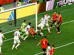 Soccer Football - FIFA World Cup 2026 - Group G - New Zealand v Belgium - BC Place, Vancouver, Canada - June 26, 2026 Belgium's Leandro Trossard scores their first goal REUTERS/Agustin Marcarian     TPX IMAGES OF THE DAY