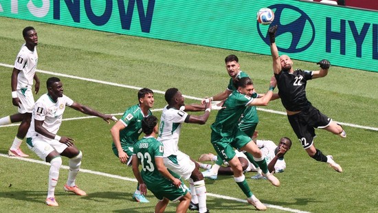 Soccer Football - FIFA World Cup 2026 - Group I - Senegal v Iraq - Toronto Stadium, Toronto, Canada - June 26, 2026 Iraq's Ahmed Basil in action REUTERS/Thomas Mukoya