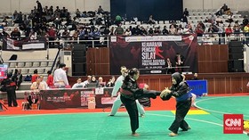 Kejuaraan Pencak Silat Tingkat Nasional Piala Presiden 2026 di Padepokan Pencak Silat Taman Mini Indonesia Indah (TMII), Jakarta Timur, mencapai laga puncak pada Minggu (28/6).