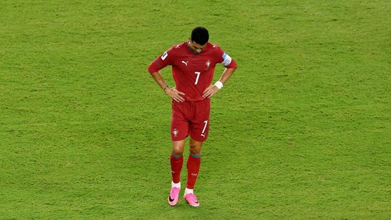 Soccer Football - FIFA World Cup 2026 - Group K - Colombia v Portugal - Miami Stadium, Miami Gardens, Florida, U.S. - June 27, 2026 Portugal's Cristiano Ronaldo reacts REUTERS/Amanda Perobelli     TPX IMAGES OF THE DAY