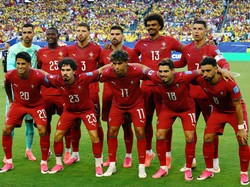 Soccer Football - FIFA World Cup 2026 - Group K - Colombia v Portugal - Miami Stadium, Miami Gardens, Florida, U.S. - June 27, 2026 Portugal players pose for a team group photo before the match IMAGN IMAGES via Reuters/Nathan Ray Seebeck