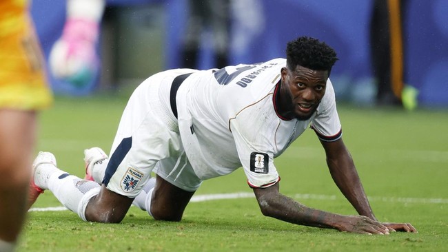 Soccer Football - FIFA World Cup 2026 - Group L - Panama v England - New York/New Jersey Stadium, East Rutherford, New Jersey, U.S. - June 27, 2026 Panama's Jose Fajardo reacts REUTERS/Jeenah Moon