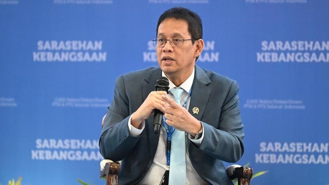 Menteri Keuangan Purbaya Yudhi Sadewa dalam Konvensi Sains, Teknologi, dan Industri Indonesia 2026 di Jakarta Convention Center, Minggu (28/6).