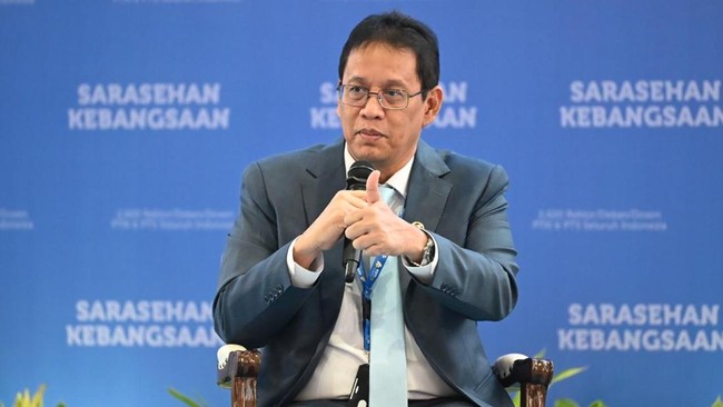 Menteri Keuangan Purbaya Yudhi Sadewa dalam Konvensi Sains, Teknologi, dan Industri Indonesia 2026 di Jakarta Convention Center, Minggu (28/6).