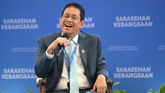 Menteri Keuangan Purbaya Yudhi Sadewa dalam Konvensi Sains, Teknologi, dan Industri Indonesia 2026 di Jakarta Convention Center, Minggu (28/6).