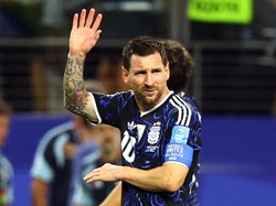Soccer Football - FIFA World Cup 2026 - Group J - Jordan v Argentina - Dallas Stadium, Arlington, Texas, U.S. - June 27, 2026 Argentina's Lionel Messi celebrates after the match IMAGN IMAGES via Reuters/Tim Heitman